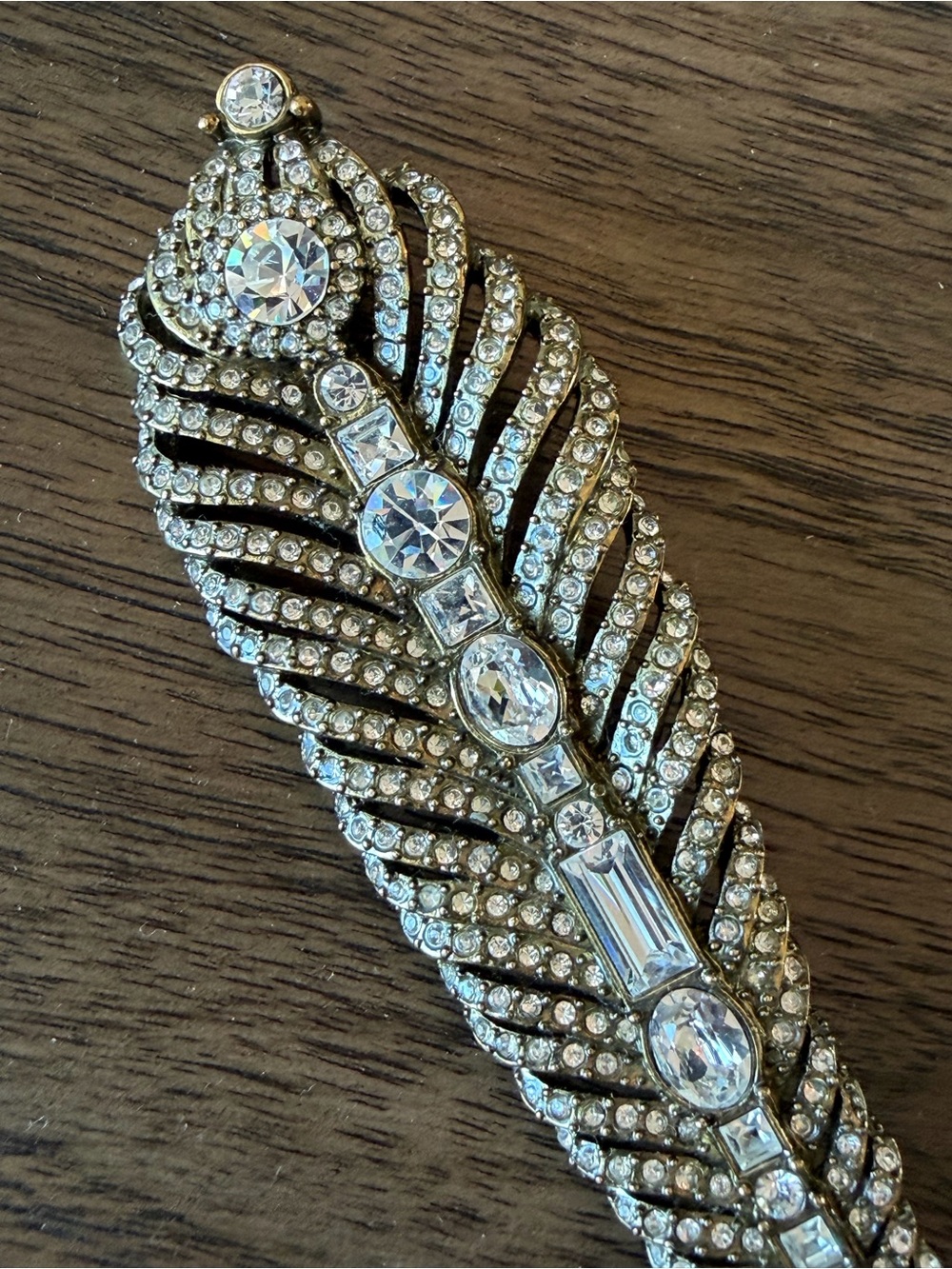 Heidi Daus Quite The Quill Feather Brooch
